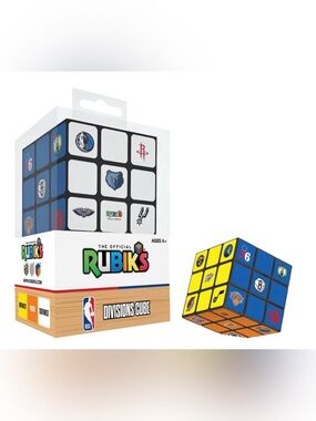 NBA Divisions Rubiks Cube Puzzle - White/Blue/Yellow/Orange/Red/Green